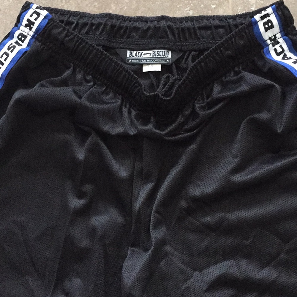 Mens Black Biscuit inline roller hockey pants NEW